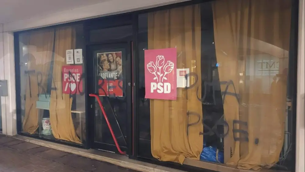 Ataque a la sede del PSOE en Bruselas