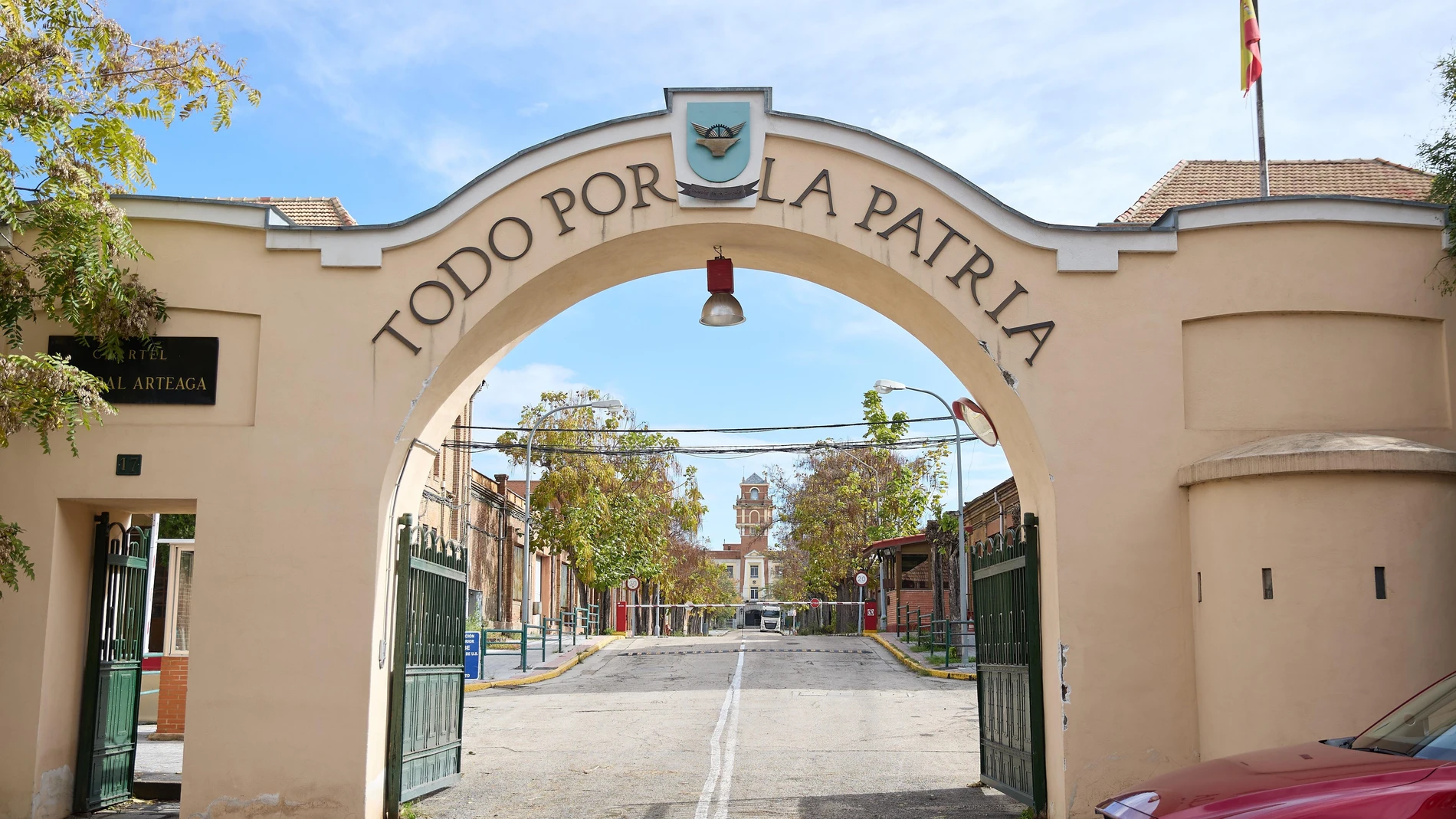 Cuartel Primo de Rivera, donde serán recibidos los inmigrantes
