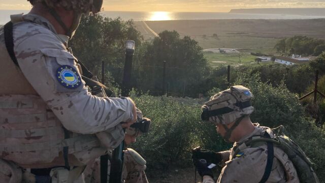 Los soldados durante la instrucción
