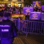 Novena jornada de protestas en Ferraz por la amnistía