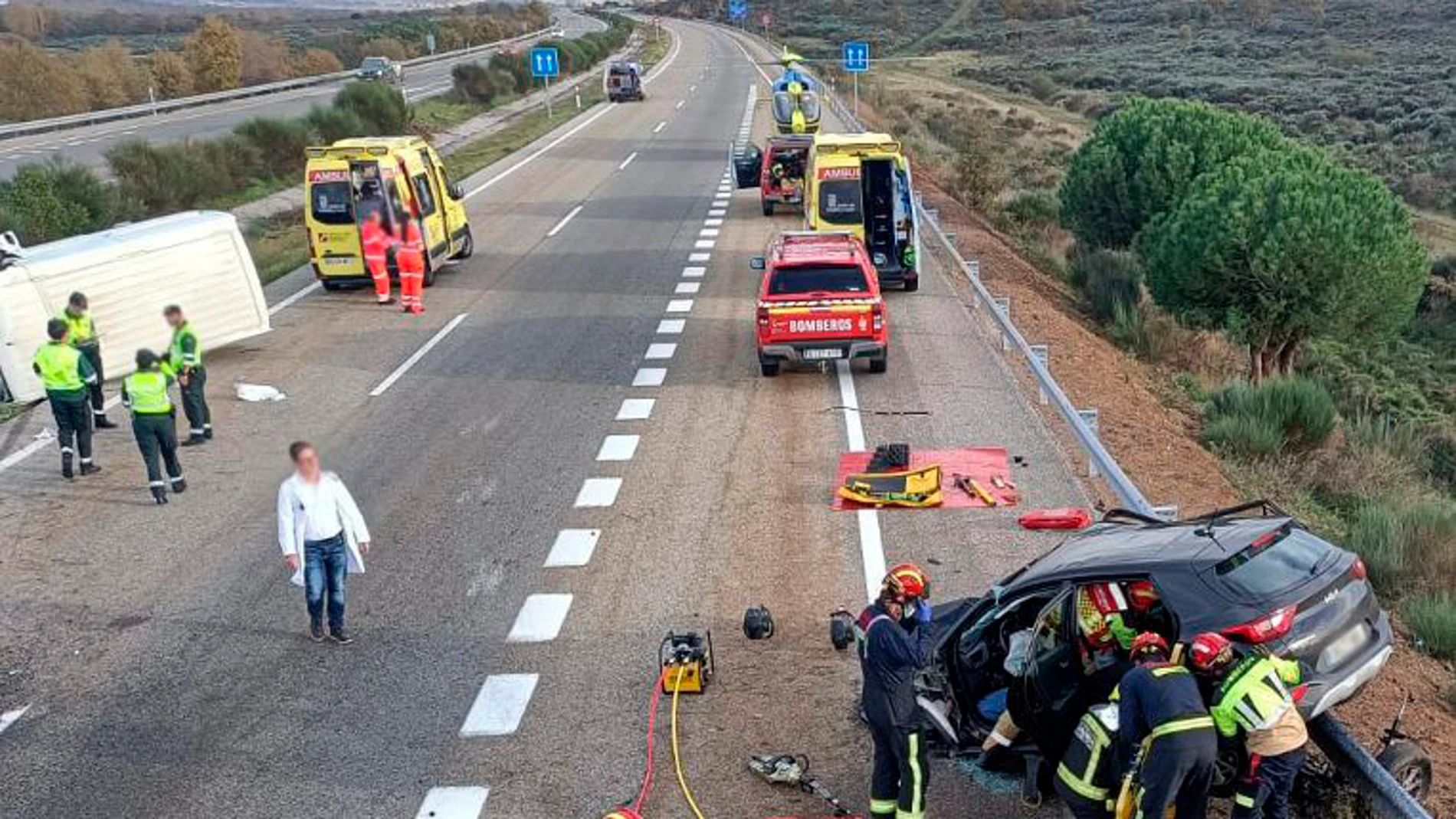 Accidente ocurrido en León