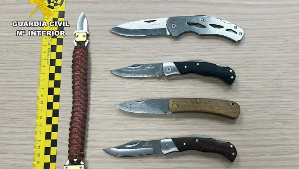 Las armas blancas intervenidas