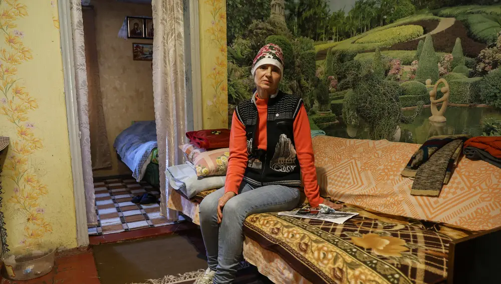 Eugenia, desplazada interna, vive ahora en la casa de una tía segunda de su marido