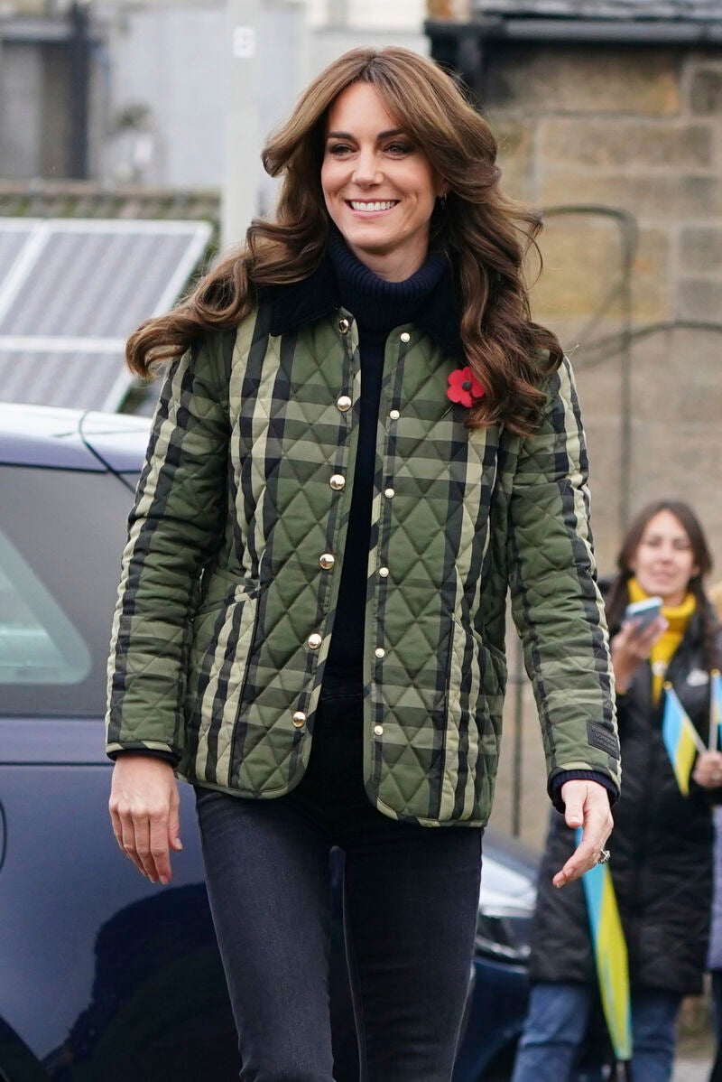 Britain's Kate, Princess of Wales, known as the Duchess of Rothesay when in Scotland, visits Outfit Moray, an award-winning charity delivering life-changing outdoor learning and adventure activity programmes to young people in Moray, Scotland, Thursday Nov. 2, 2023. (Jane Barlow/Pool via AP)