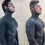 Lucha por conseguir el récord Guinness al hombre con más tatuajes