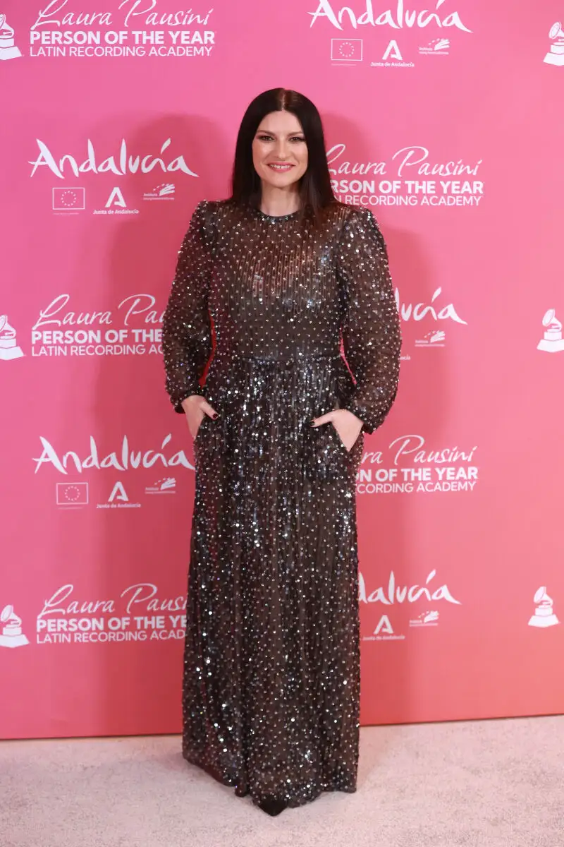 Laura Pausini homenajeada en la Gala 'Person of the year' en el Latin Grammy de Sevilla.