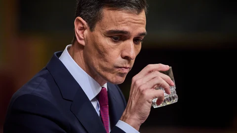 El presidente del gobierno, Pedro Sanchez, en el pleno de investidura en el Congreso de los Diputados. © Alberto R. Roldán / Diario La Razón. 15 11 2023