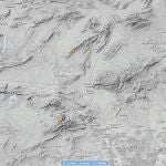 Mapa que muestra la localización exacta de los tres terremotos
