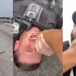 Un exconvicto rescata a un policía herido en la Autopista de Houston