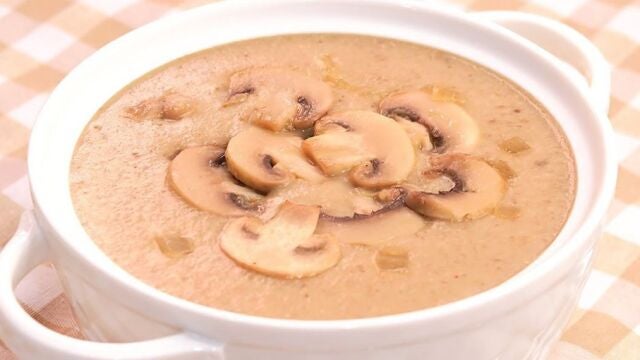 Crema de champiñones