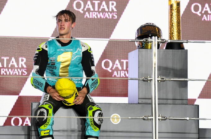Jaume Masiá, en el podio ya como campeón del mundo