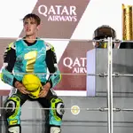 Jaume Masiá, en el podio ya como campeón del mundo