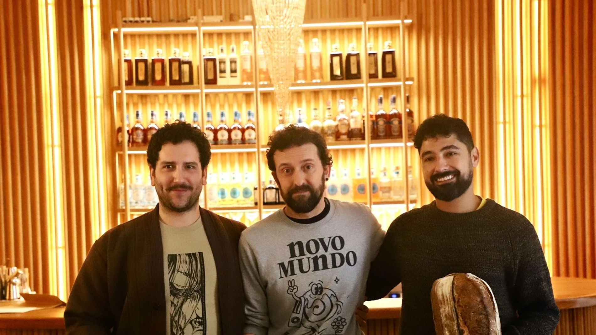 Guilherme Gleiser, Patricio Pons,y Norman Flores, son los tres socios de Novo Mundo.