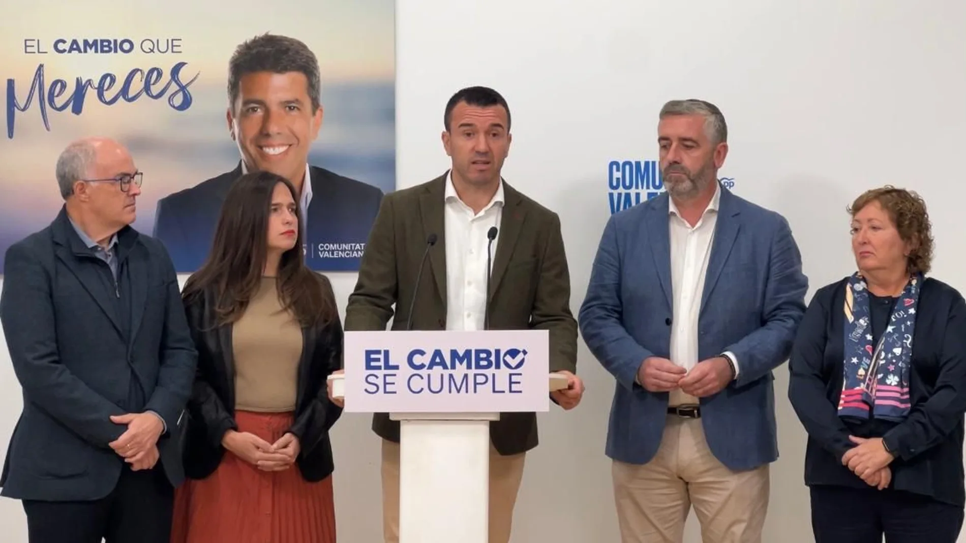 El presidente del PP de Valencia, Vicent Mompó, ha comparecido en la sede del partido