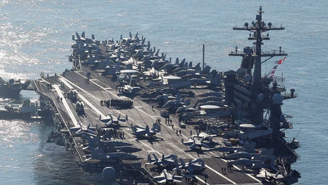 US carrier Carl Vinson arrives in South Korea