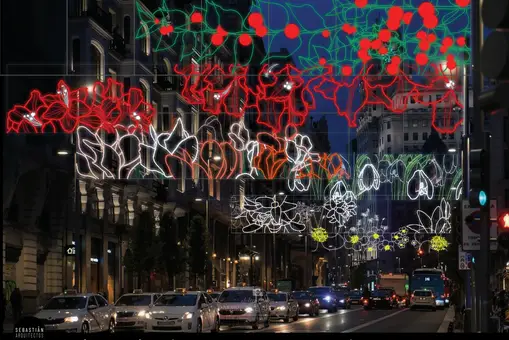 Este es el mapa de las luces de Navidad en Madrid