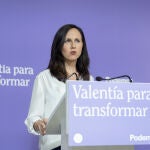 Belarra pide a Podemos "aceptar el golpe y pasar página" tras su salida del Gobierno elevando su autonomía ante Sumar
