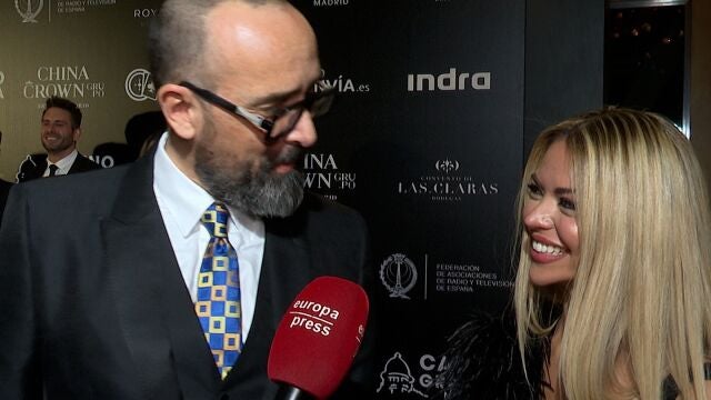 Risto Mejide y su novia, Natalia Almarcha, juntos en los Premios Antena de Oro