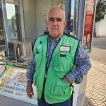 El vendedor de la ONCE Juan Manuel Torres