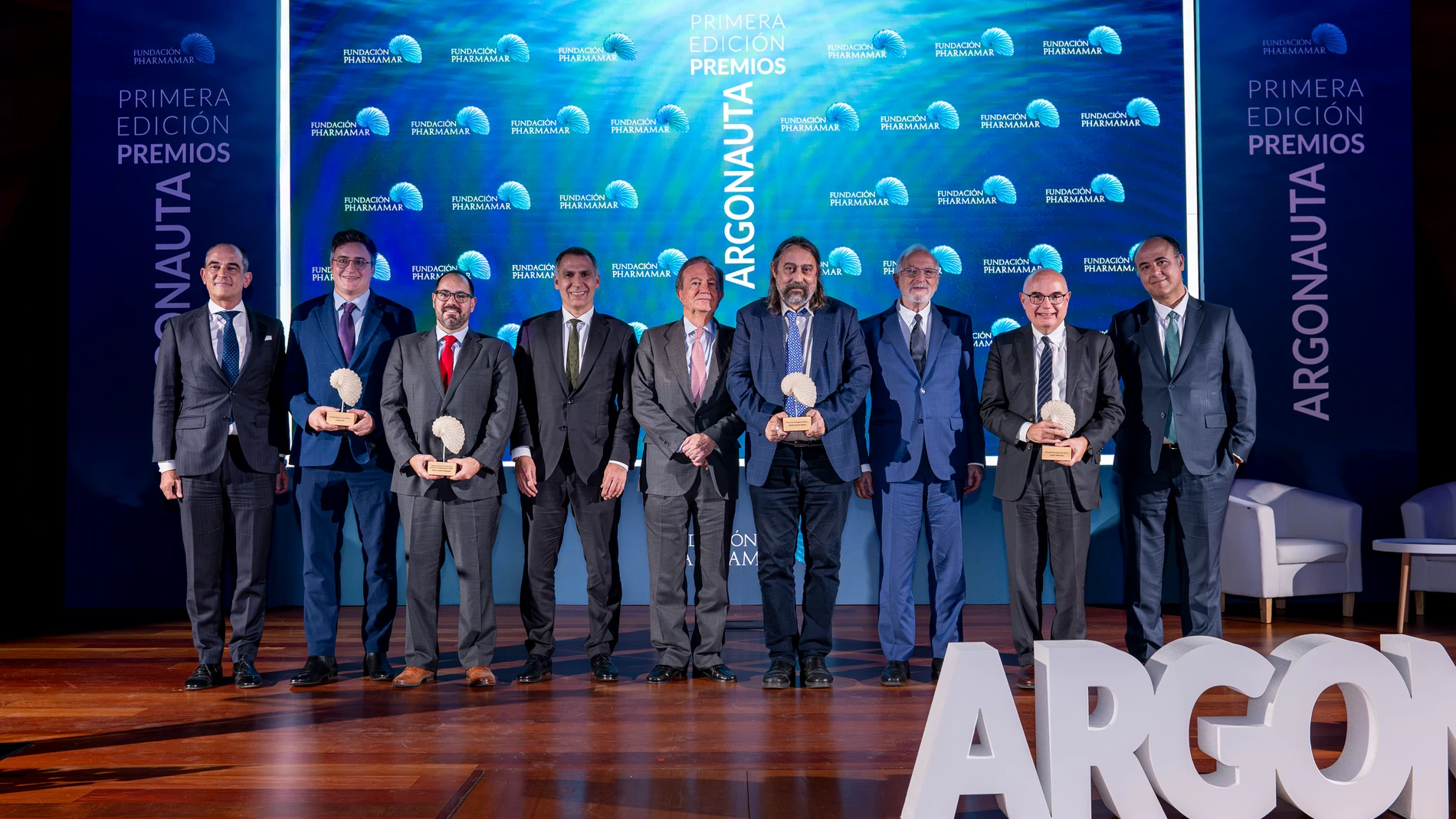 Foto de familia de los I Premios Argonauta