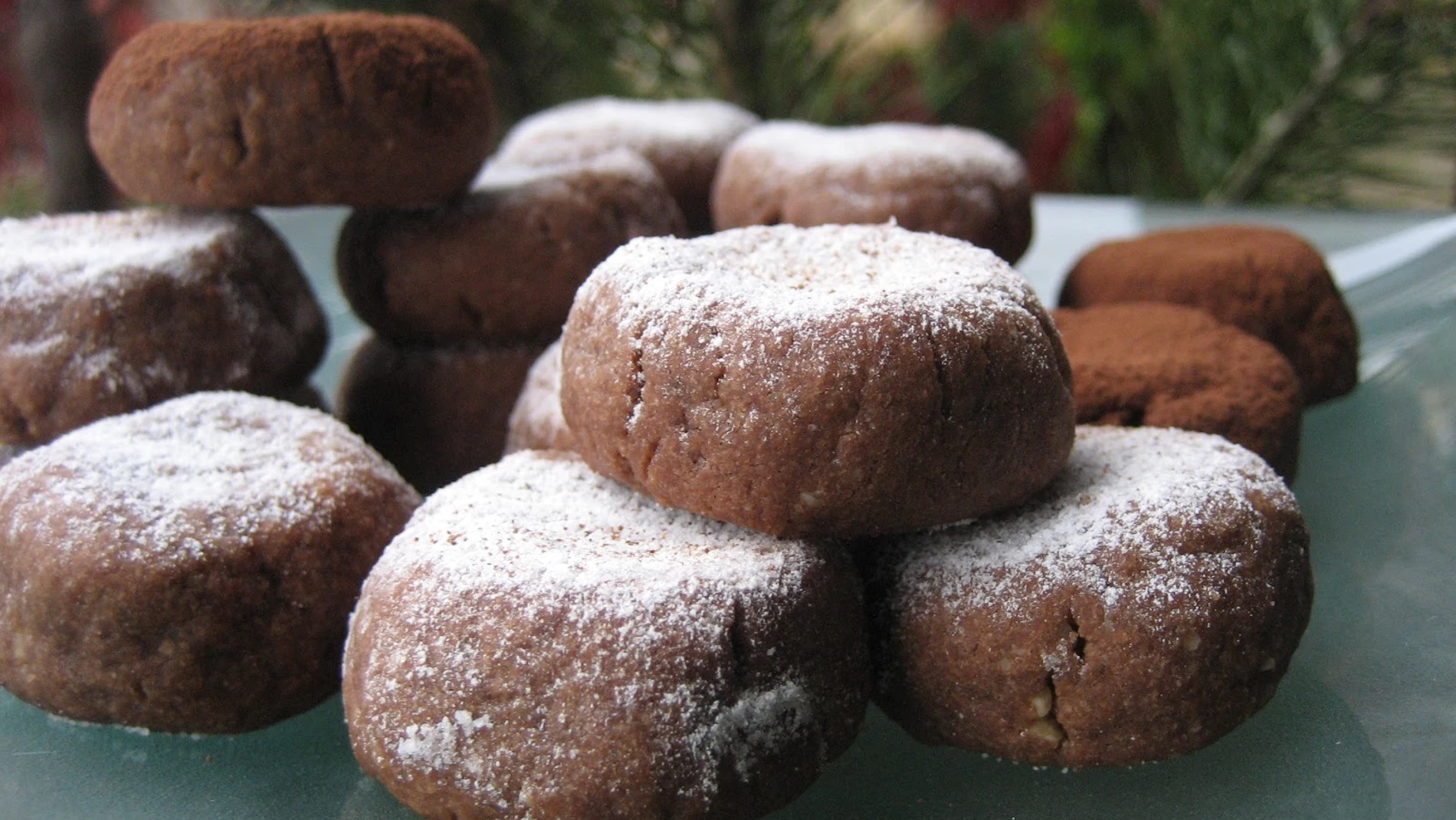 Polvorones de chocolate