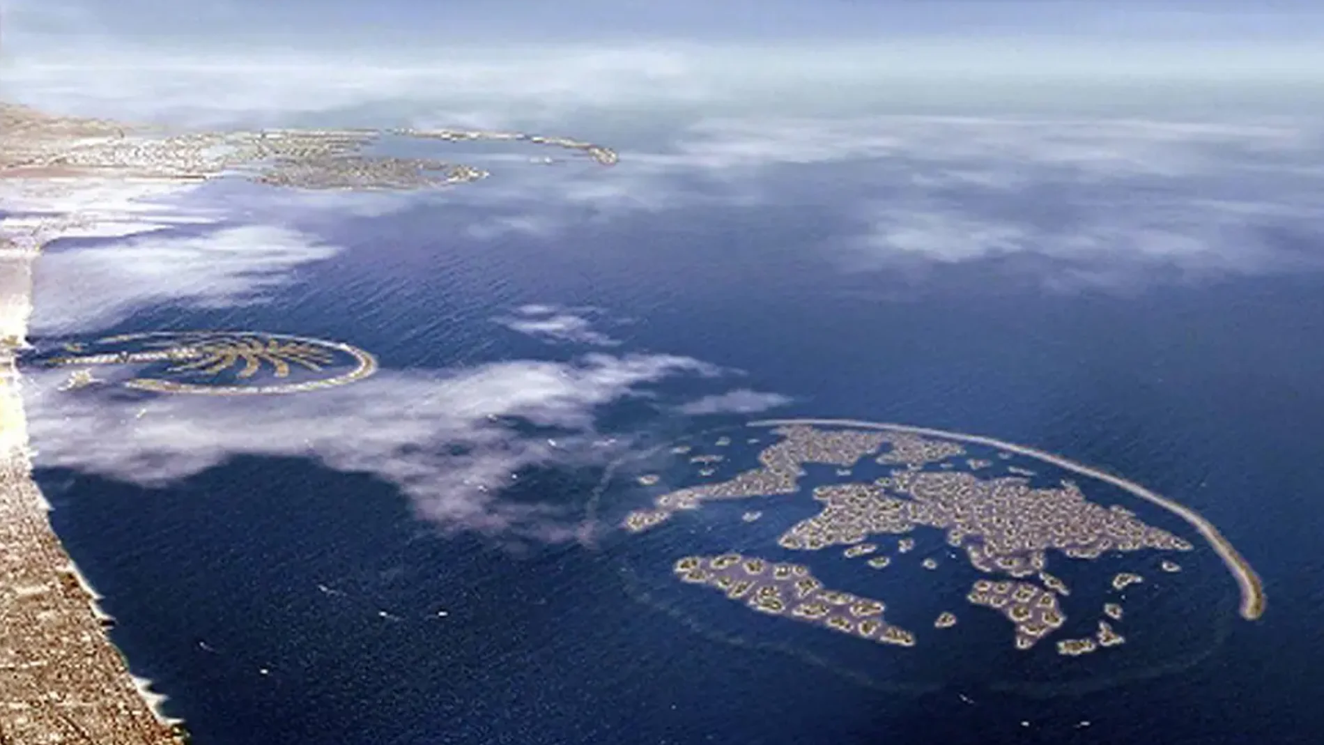 Una isla artificial en Emiratos Unidos