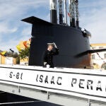 La Armada recibe en Cartagena el submarino S-81 Isaac Peral en presencia de Robles