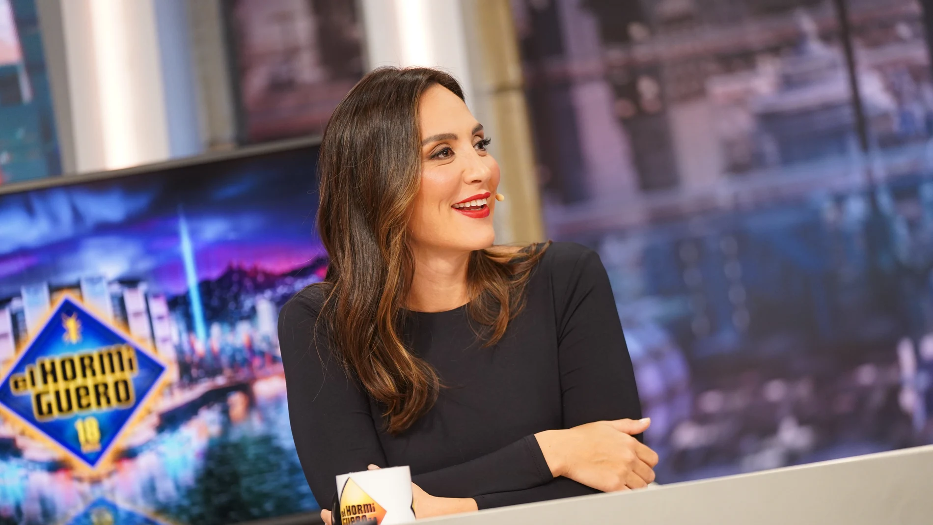 Tamara Falcó y su look en 'El Hormiguero'.