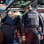 Momento de una detención en Barcelona 