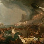 El pintor Thomas Cole representó la destrucción de Roma en este cuadro de 1836