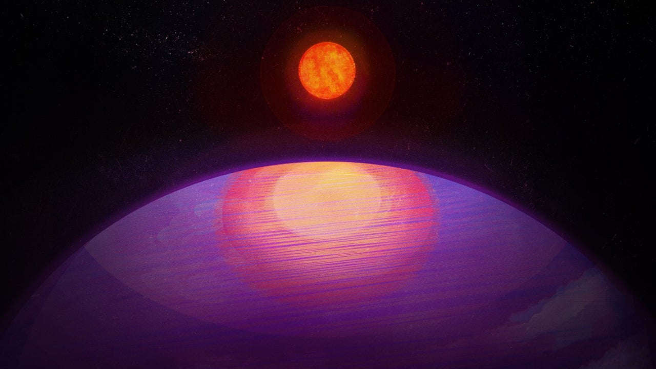 A planet that is too large in relation to its sun