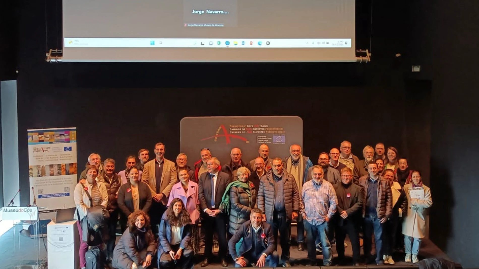 Representantes de la Fundación Siega Verde en el Foro Anual de Arte Rupestre