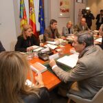 El presidente de la Generalitat, Carlos Mazón, ayer durante el Pleno del Consell
