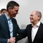 Pedro Sánchez se reúne en Berlín con el canciller alemán, Olaf Scholz