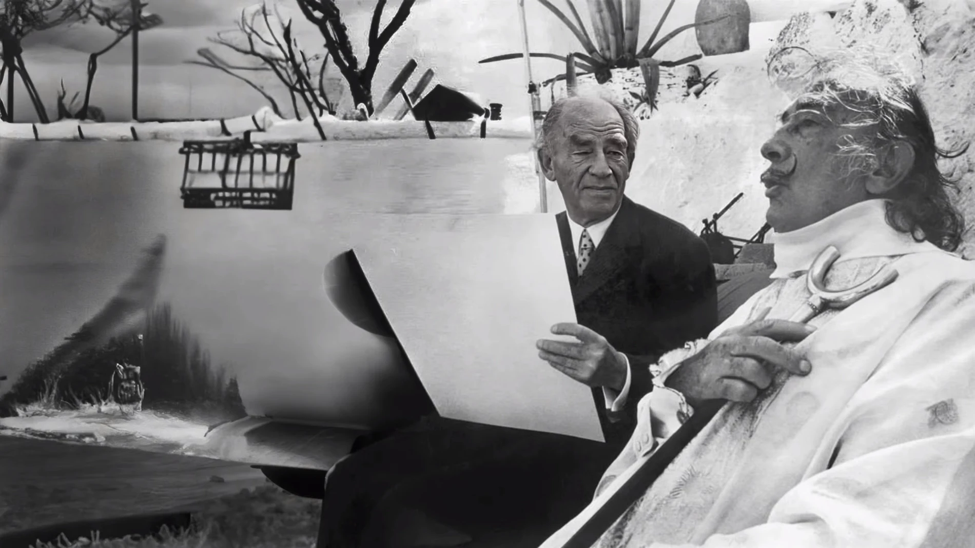 Arno Breker y Salvador Dalí en Port Lligat
