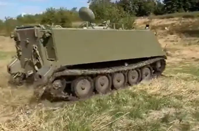 Así luchan contra las tropas rusas dos viejos blindados españoles en territorio ucraniano 
