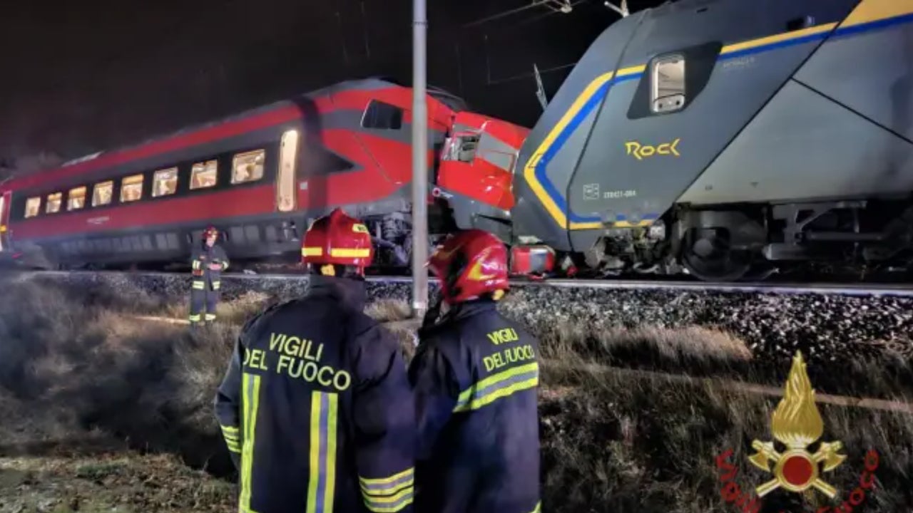 At least 17 injured after two trains collide in northern Italy