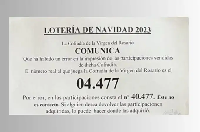 1.500 papeletas de la Lotería de Navidad vendidas en A Coruña tienen un número mal: se equivocaron al imprimirlas