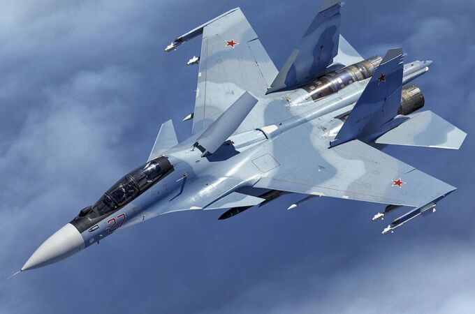 Un caza ruso Su-30SM, en una imagen de archivo