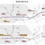 Adjudicado el contrato de obras para implantar el carril Bus-VAO en la autovía A-2 entre Alcalá y Madrid