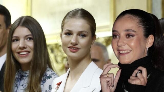 La infanta Sofía y la princesa Leonor junto a Victoria Federica