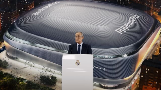Florentino Pérez, con la Prensa