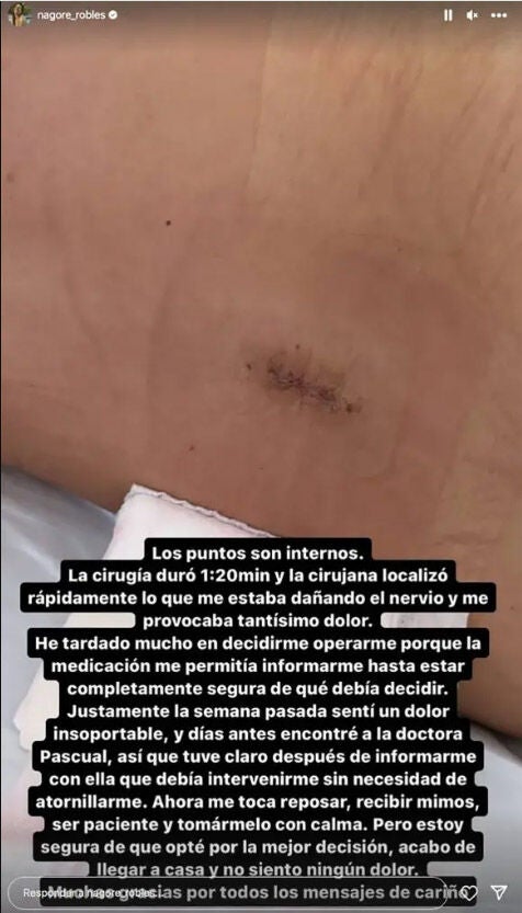 Story de Nagore Robles