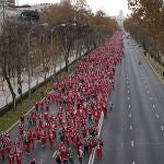 MADRID.-Una carrera solidaria inundará el Paseo de la Castellana de Papás Noel el próximo 24 de diciembre
