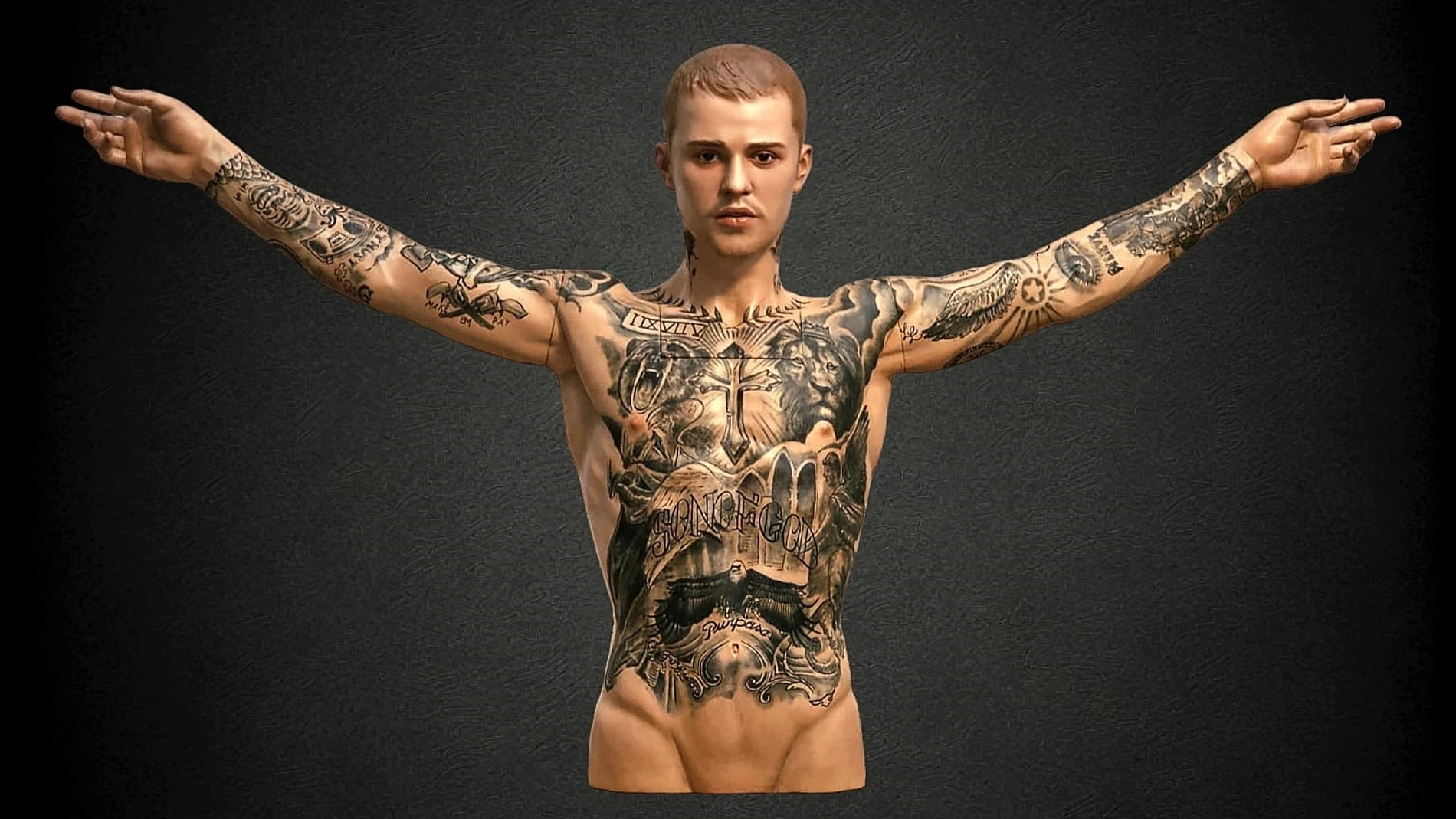 Escultura de Justin Bieber realizada por Navarro Arteaga