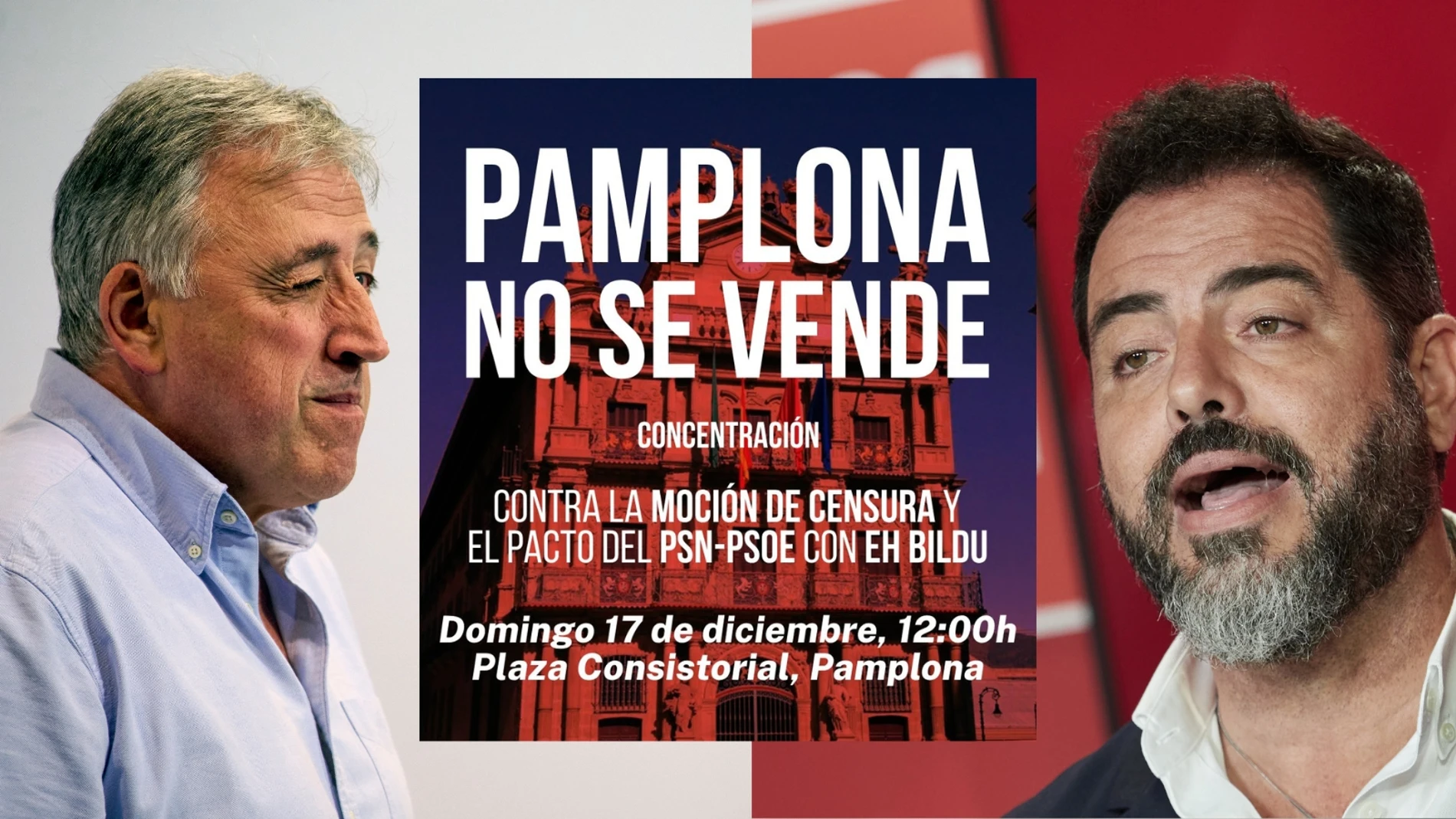 UPN convoca una manifestación contra la entrega de Pamplona a Bildu