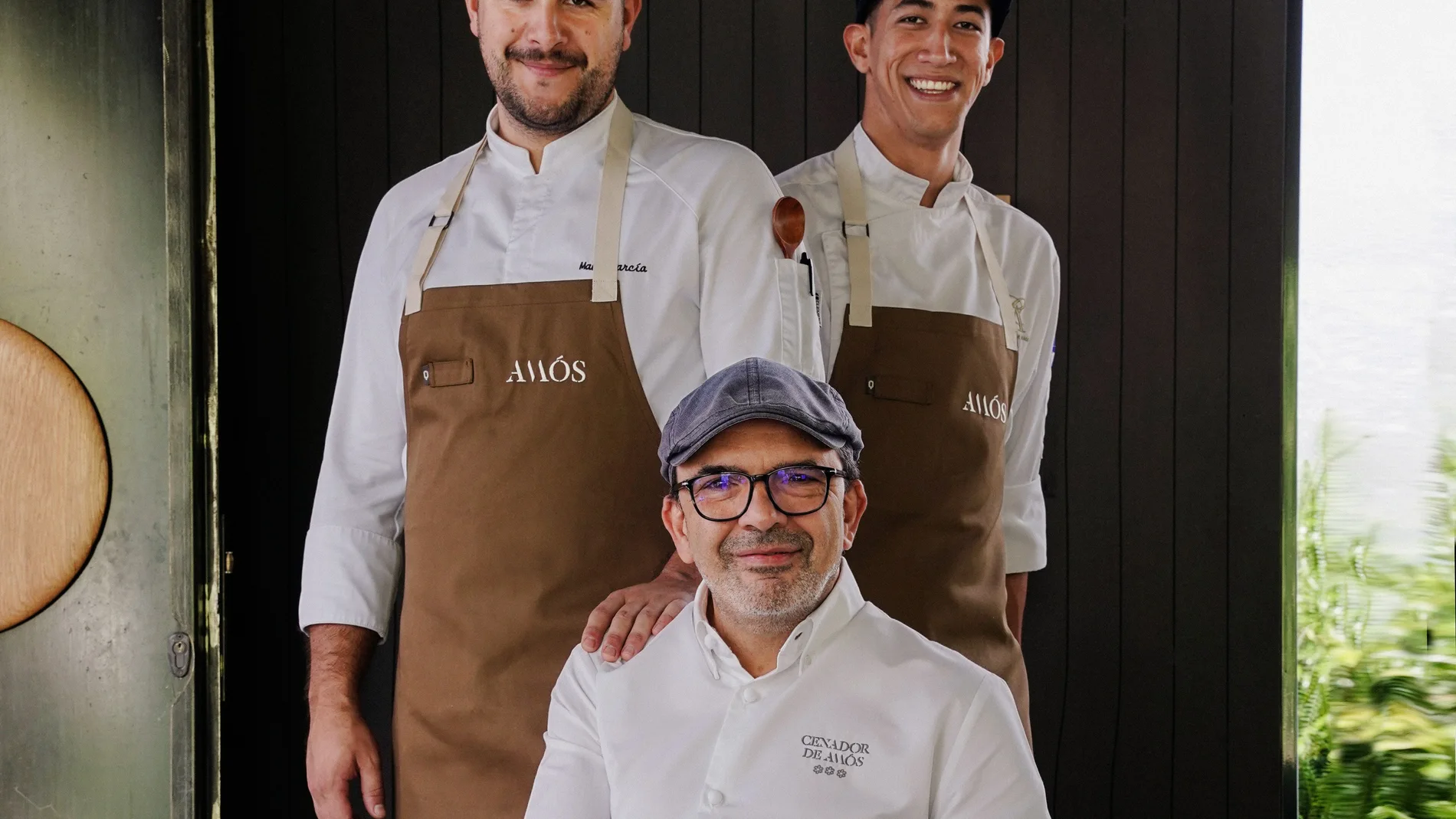 Jesús Sánchez junto a Mauro García y Kevin en Amós