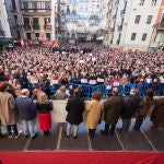 Manifestación en Pamplona contra el pacto PSOE-Bildu