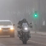 Niebla en la N-620, en Ciudad Rodrigo(Salamanca)