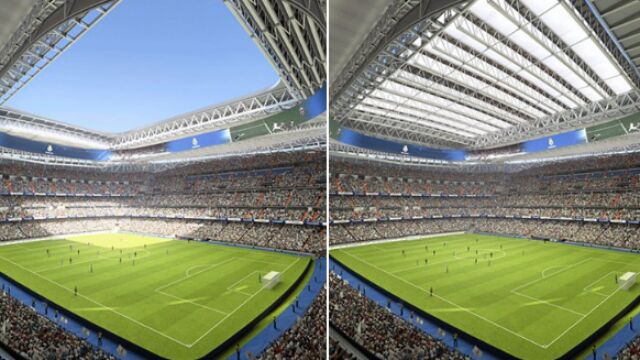 Cubierta retráctil del Nuevo Bernabéu